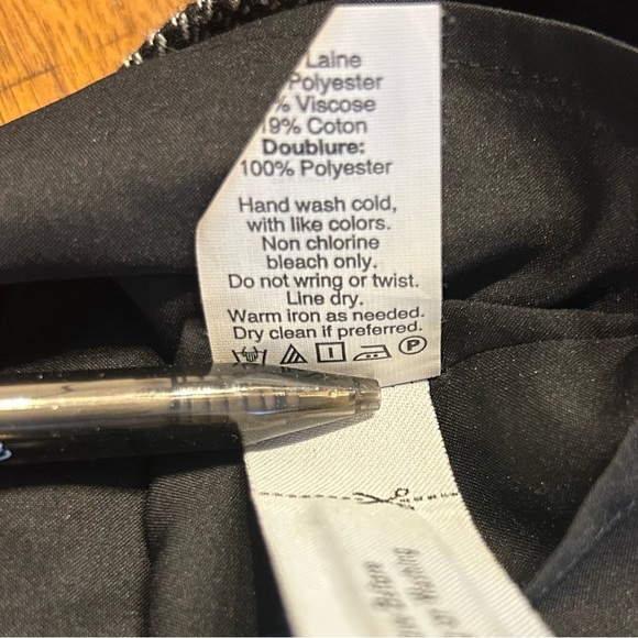 Madewell Women’s Wool Blend Black and White Plaid Wrap Mini Skirt, Size 4 - Picture 11 of 11